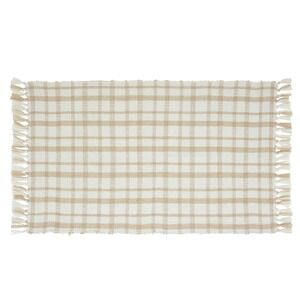 My Texas House Tan Plaid Indoor/Outdoor Layering Rug 24x38 - Walmart Fall 2025